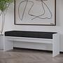 Perle Bench Wood-based Material White 3