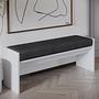 Perle Bench Wood-based Material White 1