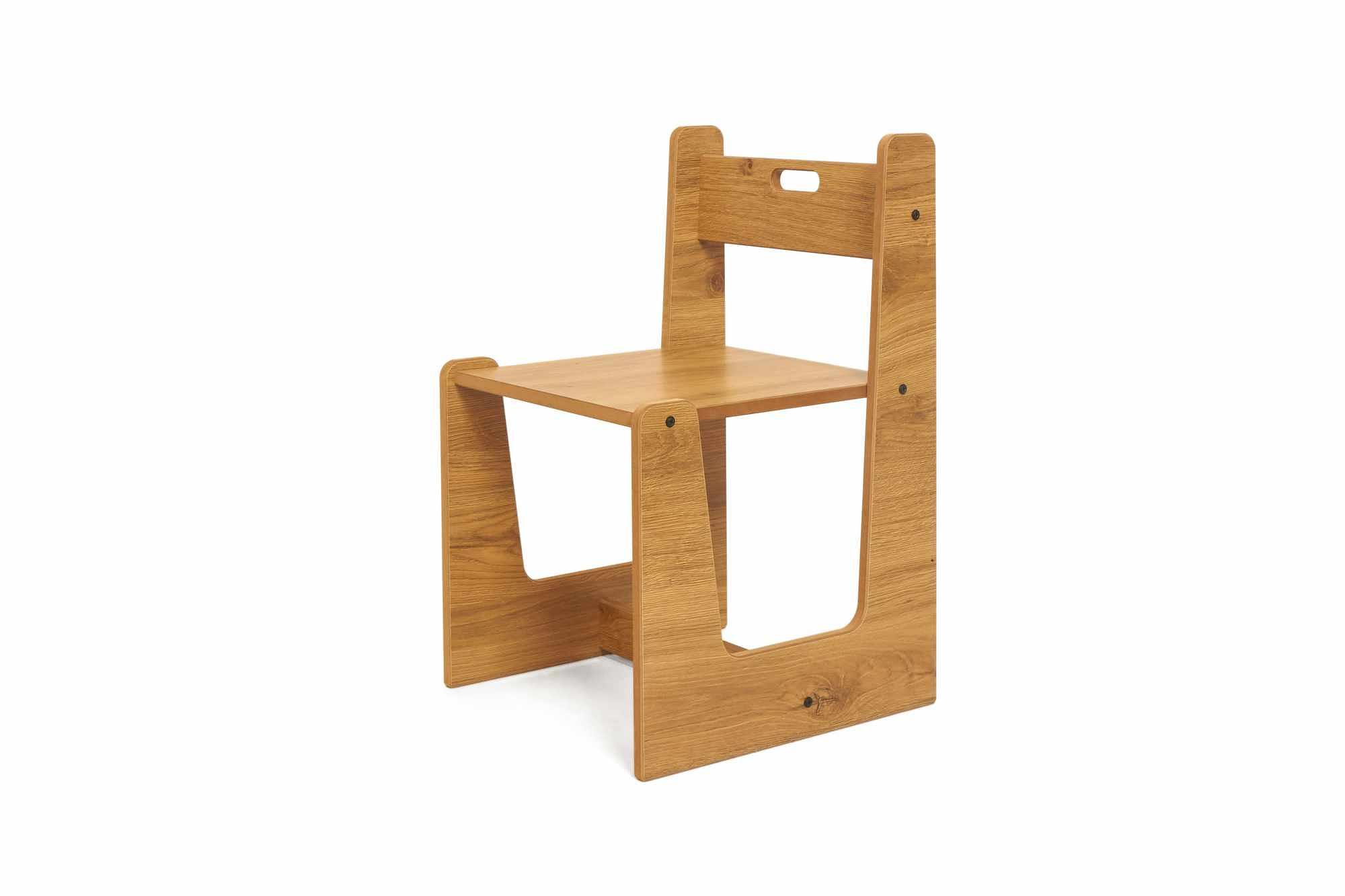 Phönix children's table set of 3 MDF White Natural 0