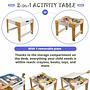 Phoenix 2 Channel Children's Table Set of 3 MDF White Natural 10