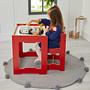 Children's table set of 2 MDF Red White 5