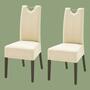 2x Esszimmerstuhl mit Griff Creme 0