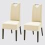 2x Esszimmerstuhl mit Griff Creme 1