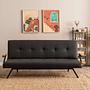 Zven 3-Seater Sofa Bed Dark Grey 2