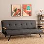 Zven 3-Seater Sofa Bed Dark Grey 1