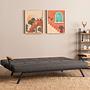 Zven 3-Seater Sofa Bed Dark Grey 3