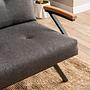 Zven 3-Seater Sofa Bed Dark Grey 4