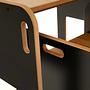 Dove 2 Children's table set of 3 MDF Black Natural 8
