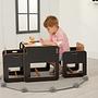 Dove 2 Children's table set of 3 MDF Black Natural 2
