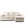 Sofa 3-Seater Chaise Longue Left Right Fabric White 11