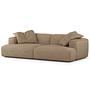 Loungekissen HUDSON XL 2er Set Cordstoff Taupe 3