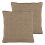 Loungekissen HUDSON XL 2er Set Cordstoff Taupe 0