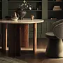 Cleo Dining Table Acacia Wood Travertine 1