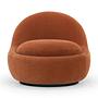 Babette Swivel Chair Moss Rust 1