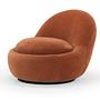 Babette Swivel Chair Moss Rust 5