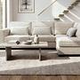 Corner Sofa Addison 3-Seater Beige 5