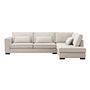 Corner Sofa Addison 3-Seater Beige 6