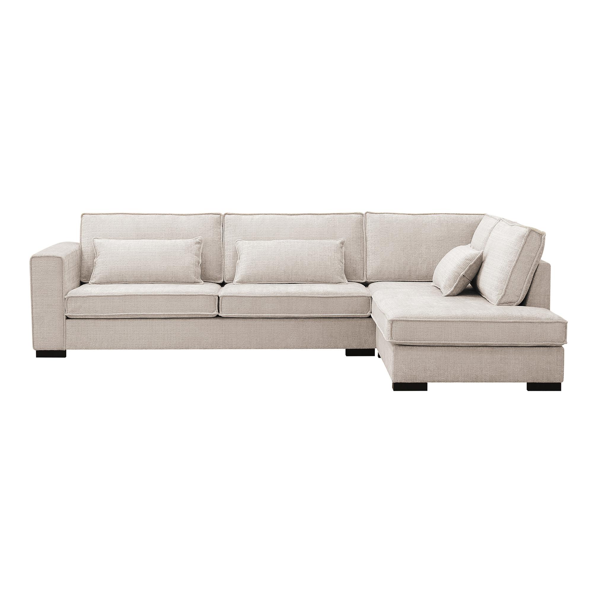 Corner Sofa Addison 3-Seater Beige 6