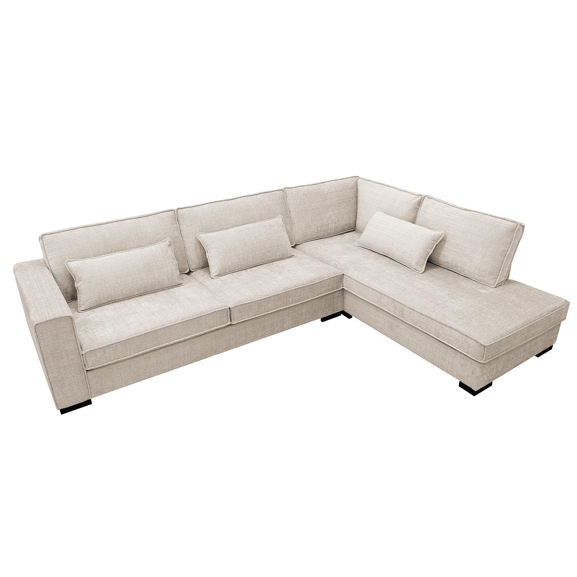 Corner Sofa Addison 3-Seater Beige 8
