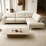 Ecksofa Gwen 3-Sitzer Rechts Creme 0
