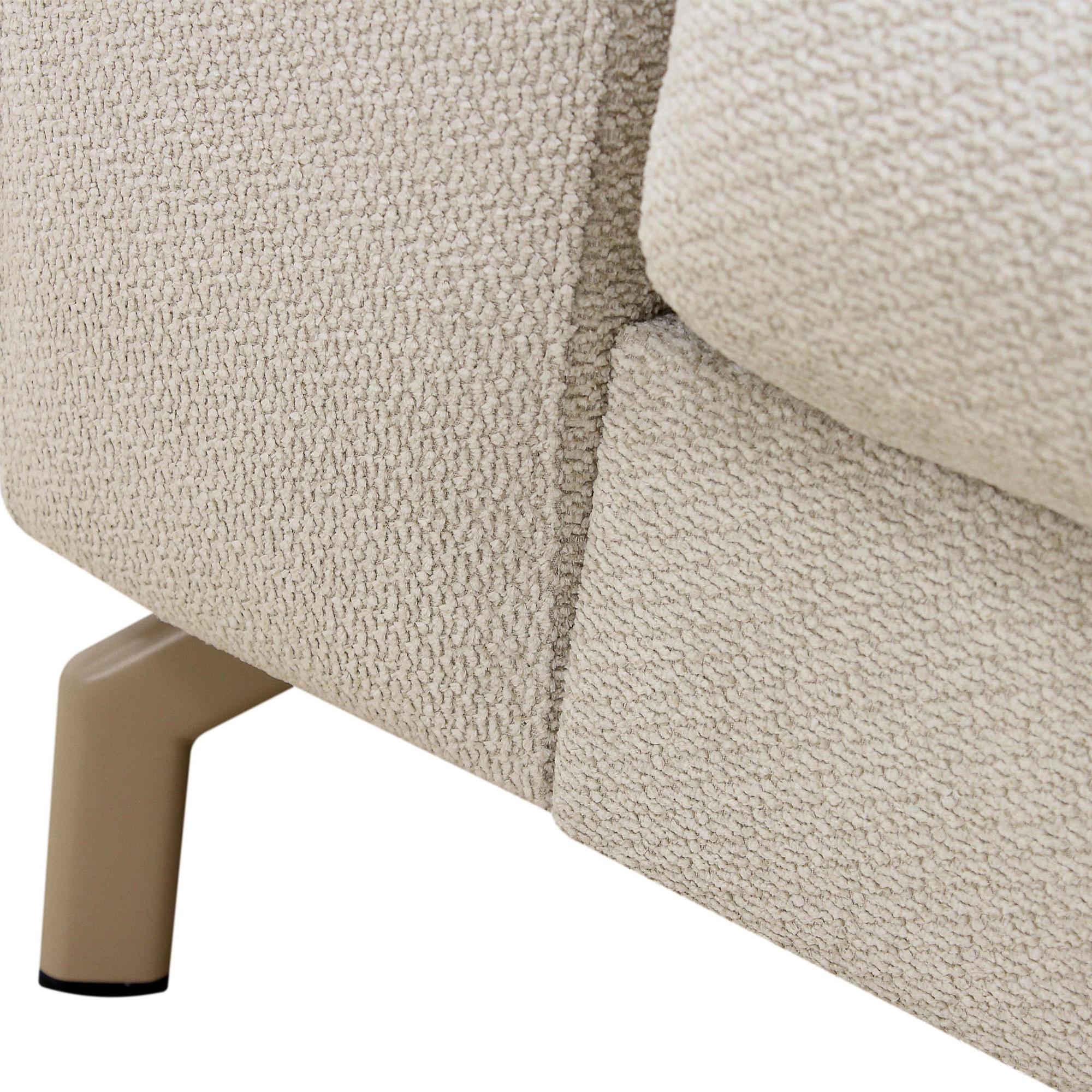 Ecksofa Gwen 3-Sitzer Rechts Creme 12