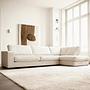 Corner Sofa Easton Right 3-Seater White 2