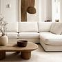Corner Sofa Easton Right 3-Seater White 4