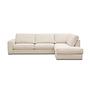 Corner Sofa Easton Right 3-Seater White 5