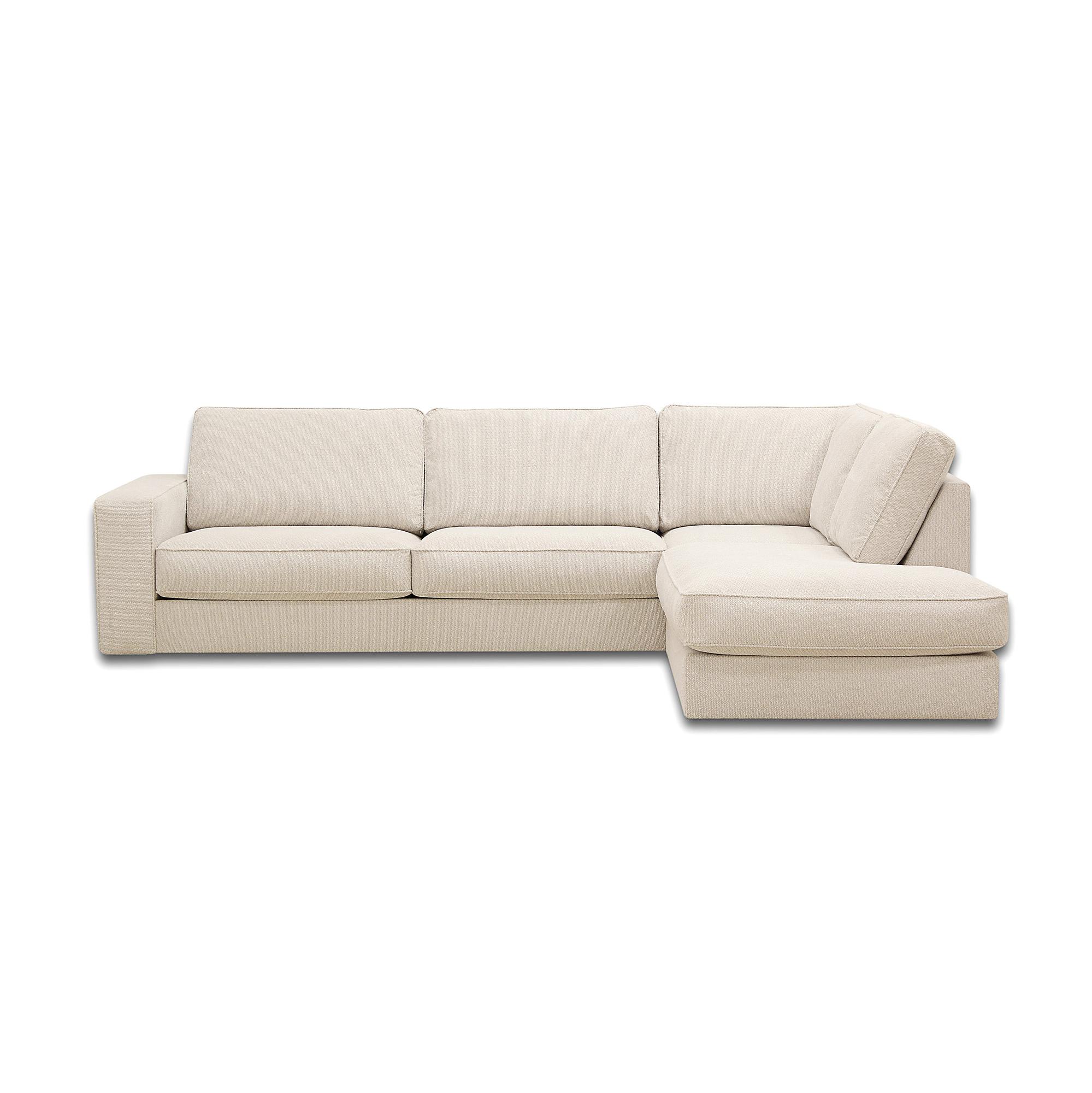 Corner Sofa Easton Right 3-Seater White 5
