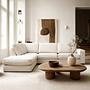 Corner Sofa Easton Left 3-Seater White 0