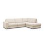 Divano angolare Easton destra 3 posti tessuto naturale 6