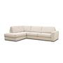 Corner Sofa Easton Left 3-Seater White 6
