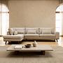 Corner Sofa Paloma 3-Seater Left Fabric Beige 0