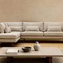 Corner Sofa Paloma 3-Seater Left Fabric Beige 4