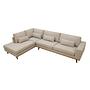 Corner Sofa Paloma 3-Seater Left Fabric Beige 8