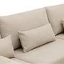 Corner Sofa Paloma 3-Seater Left Fabric Beige 9