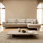 Ecksofa Paloma 3-Sitzer Rechts Stoff Beige 0