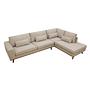 Ecksofa Paloma 3-Sitzer Rechts Stoff Beige 8