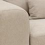 Divano angolare Paloma 3 posti destra tessuto beige 10