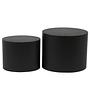 Side table Elipse Set of 2 Wood Black 4