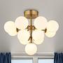 Ceiling light Luvix 13-light opal glass iron 1