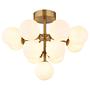 Ceiling light Luvix 13-light opal glass iron 4