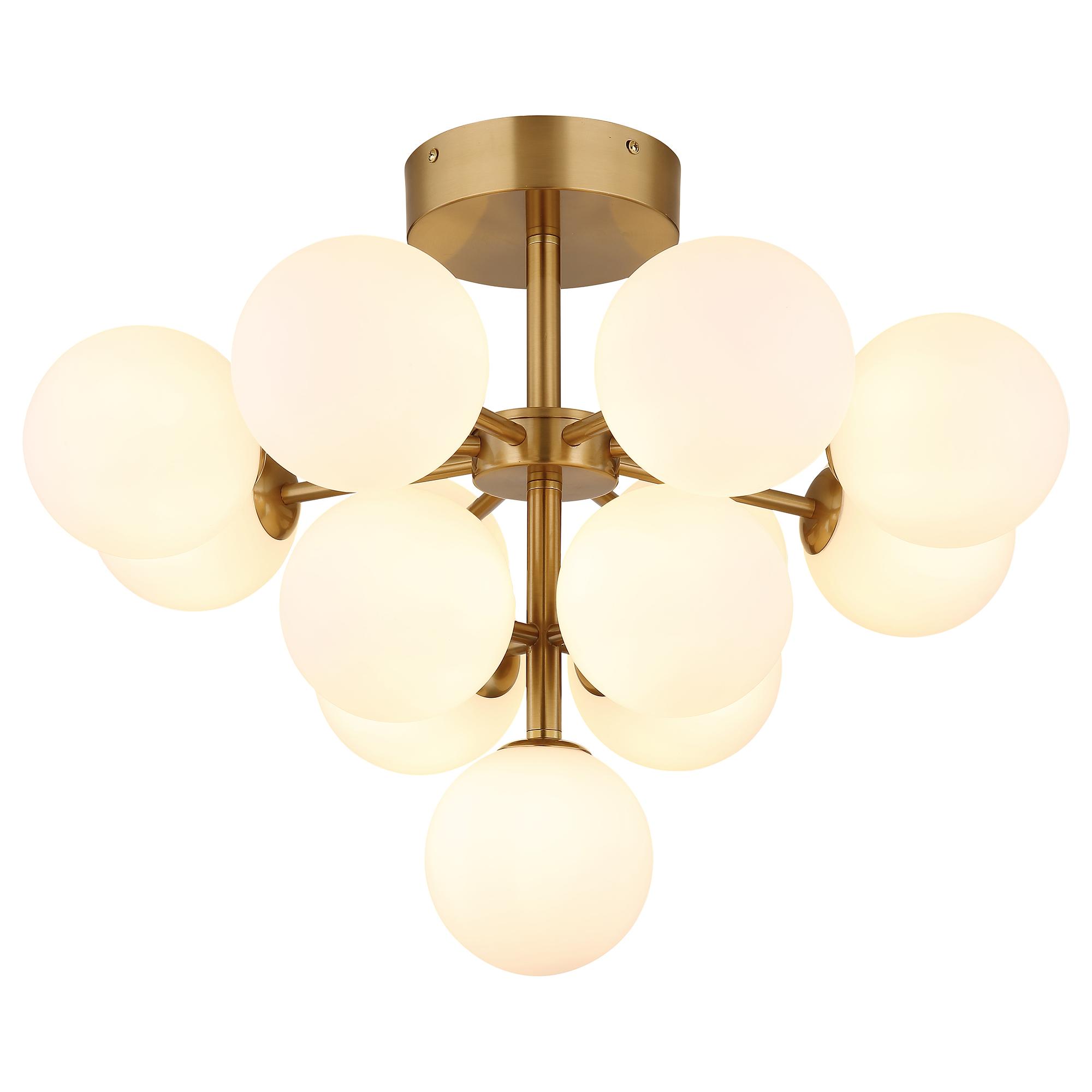 Ceiling light Luvix 13-light opal glass iron 4
