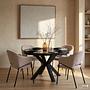 Armchair Uggasi Set of 2 Beige 1