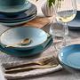 Dinner service Nature Collection set of 12 stoneware Aqua 3