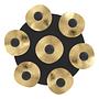 LED Ceiling Light Dracera 7-Light Steel Black Gold 2