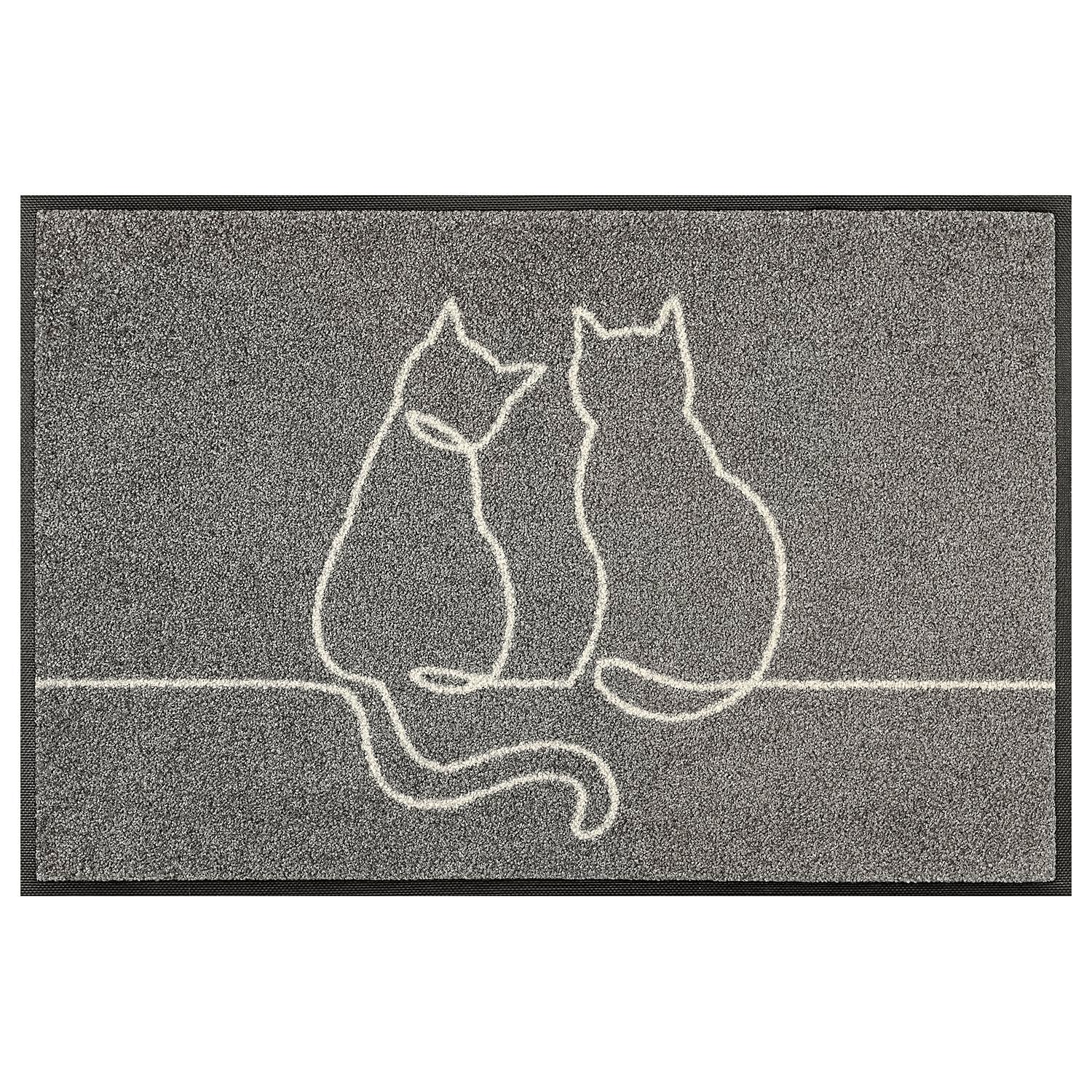 Foot & Dirt Trapping Mat Lovetails Nitrile Rubber Grey 50x75cm 0