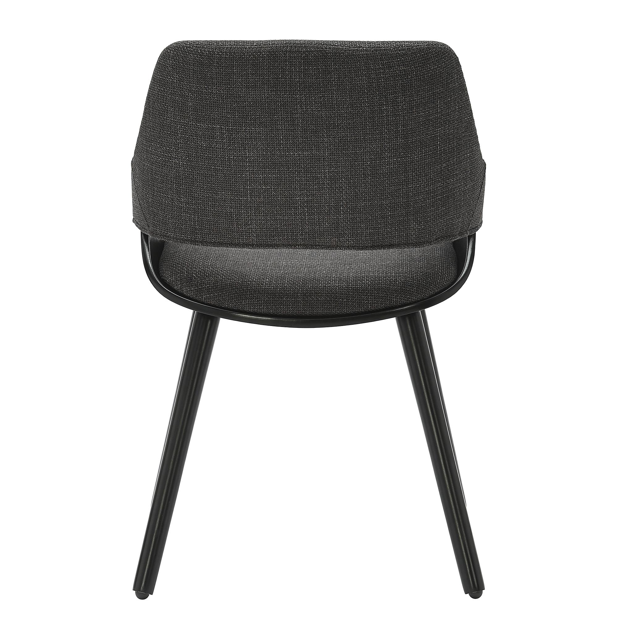 RIFFLES Armchair Set of 2 Anthracite Black 3