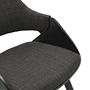RIFFLES Armchair Set of 2 Anthracite Black 4