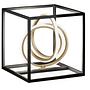 1-Light Gisi LED Table Lamp Iron Silicone Black Gold 2